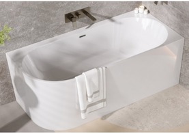 Акриловая ванна SOLA права біла 160 x 75 см